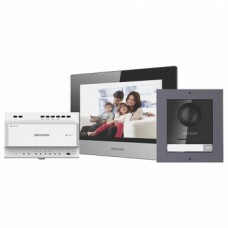 Kit videointerfon IP 7inch, conectare 2 fire - HIKVISION - DS-KIS702