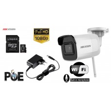 Kit complet supraveghere Hikvision 1 camera WIFI, FullHD, IR 30m  