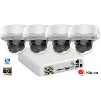 Sistem supraveghere video 4 camere Hikvision 5MP(2K+), Zoom Motorizat, IR 40M