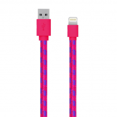 SERIOUX APPLE MFI FAB CABLE 1M PINK