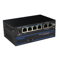 Switch 4 porturi PoE+, 2 porturi uplink - UTEPO SW04-TP60